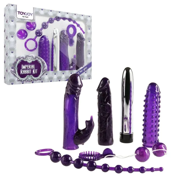 Kit sex toys per coppia vibratore dildo fallo palline vaginali anali guaine pene