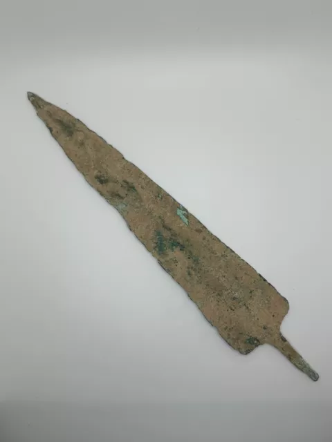 Ancient Mycenaean Bronze Age Greek Longshot Arrowhead - Exquisite War Relic 30cm