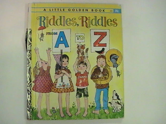 RIDDLES, RIDDLES FROM A to Z A Little Golden Book 1962 Rare HTF Vintage ...