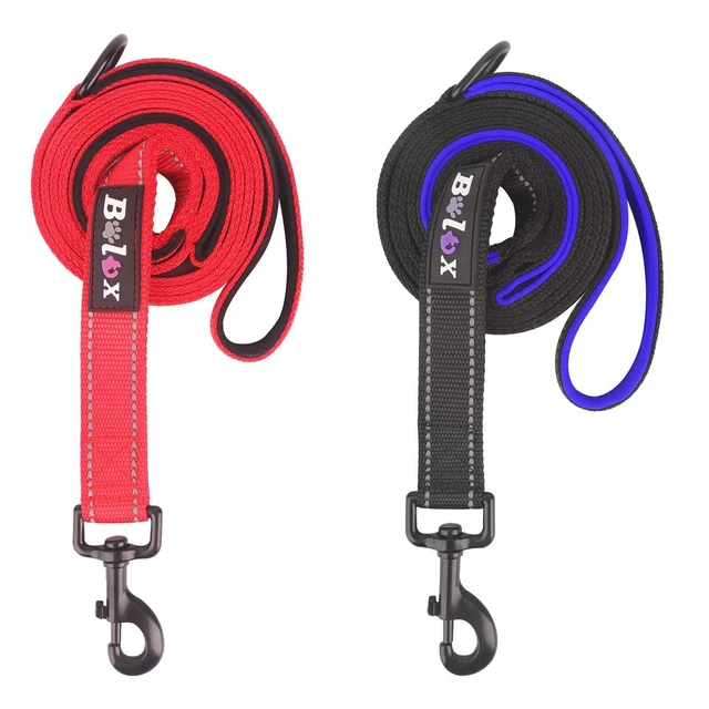 5FT Strong Dog Leash, Heavy Duty Rope Leash with 2 Soft Padded Handle – Pet T...