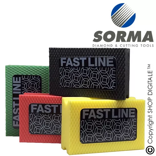 SORMA TAMPONI DIAMANTATI FASTLINE 90X55 per GRES, MARMO, PIETRA NATURALE E VETRO