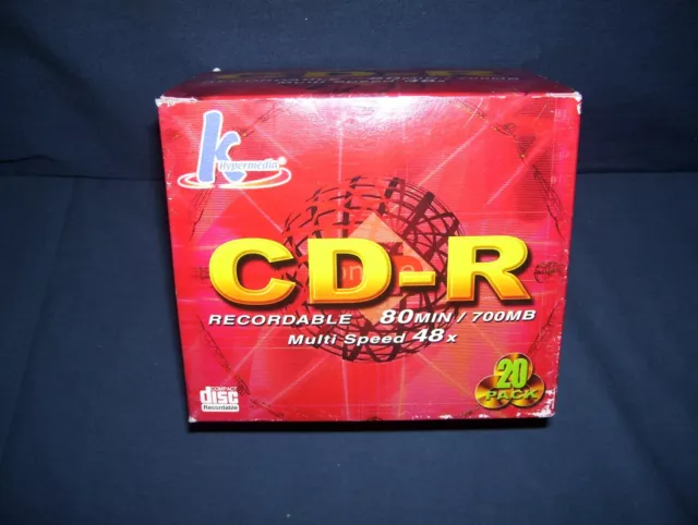 Hypermedia 20 Pack CD-R Recordable 80min/700MB Multi speed 48x New