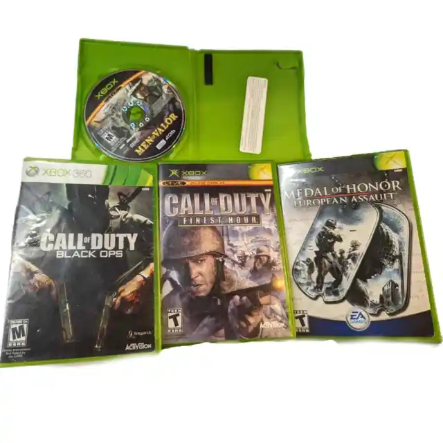 READ FULL DISCRIPTION!! 2 Xbox live and 1 Xbox 360 and 1 Xbox War Theme Games