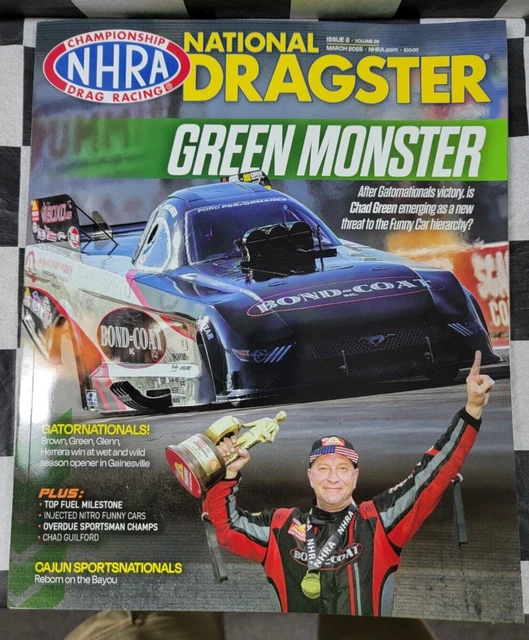NHRA NATIONAL DRAGSTER Revue March 2025 Drag de Course Numéro 3 Volume