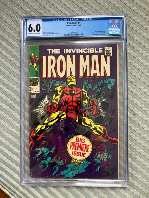 1968 Marvel The Invincible Iron Man #1 Silver Age First Issue CGC 6.0