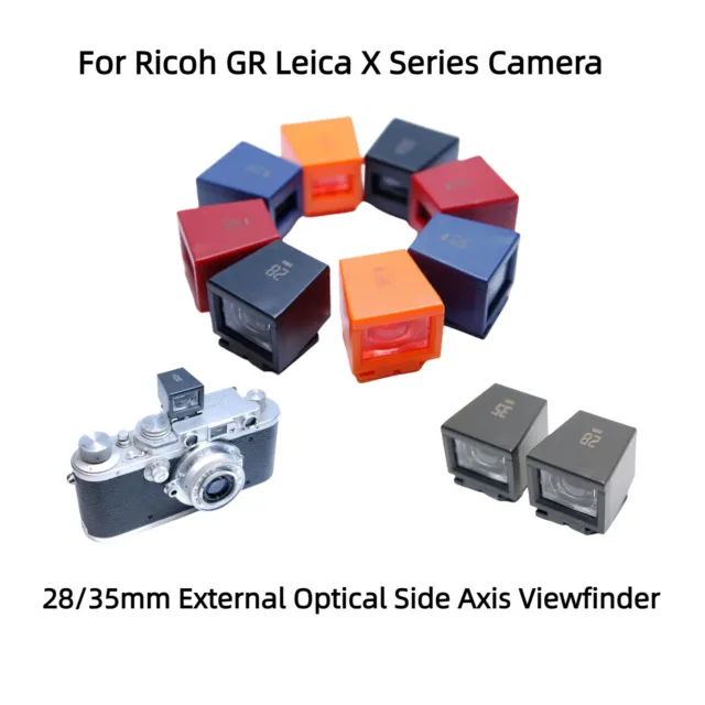 For Ricoh GR Leica X Series Camera 28/35mm External Optical Side Axis Viewfinder