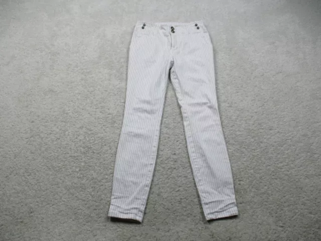 Pilcro Antropologie Pants Womens 26 White Skinny High Rise Skinny Cotton