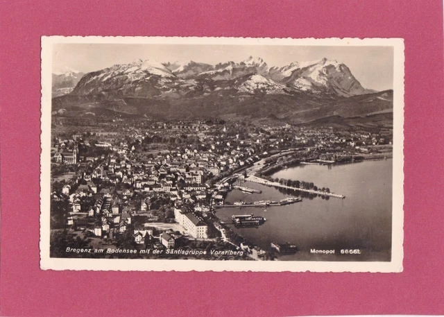AK Bregenz am Bodensee m. d. Säntisgruppe Vorarlberg 1939