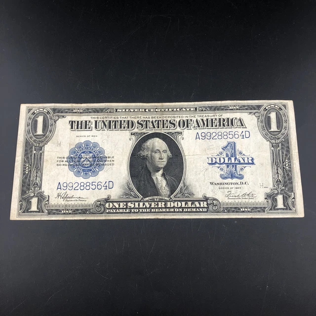 1923 $1 One Dollar “Horse Blanket” Silver Certificate Large Note