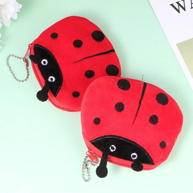 Borsa monete donna piccola borsa piccola borsa con chiave piccolo portafoglio rosso