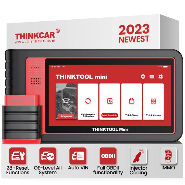 THINKTOOL MINI Profi KFZ Auto OBD2 Diagnosegerät ALLE SYSTEM ECU Key Coding DE