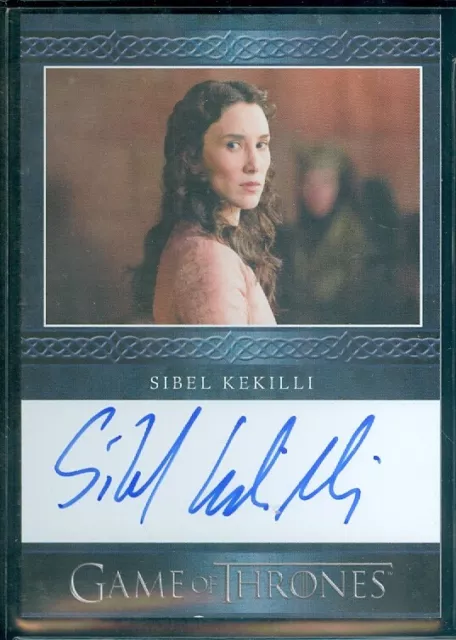 Game of Thrones Complete  Sibel Kekilli as Shae  Bordered Autograph Card