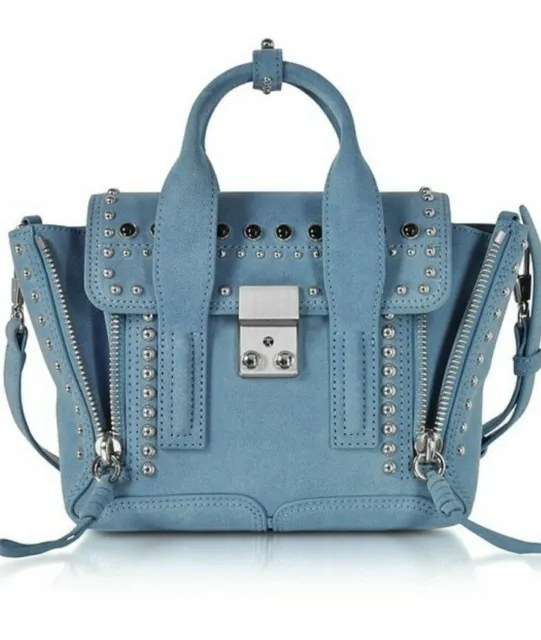 3.1 Phillip Lim Pashli Mini Satchel-French Blue Suede ---Brand New