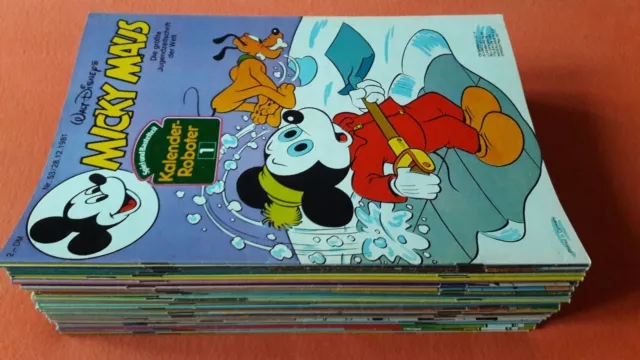 Micky Maus Hefte des Jahrgang 1981 mit Beilagen, sehr guter Zustand, zur Auswahl