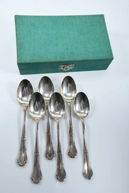 M30Z30- 6x 800er Silber Kaffeelöffel mit Etui M30Z30- 6x 800er Silber Kaffeelöffel mit Etui