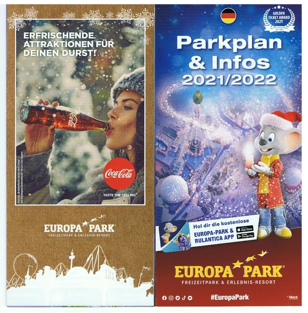 EUROPA PARK PARKPLAN & Infos 2021/2022 Winter in Deutsch 13 EUR 2,95 PicClick DE