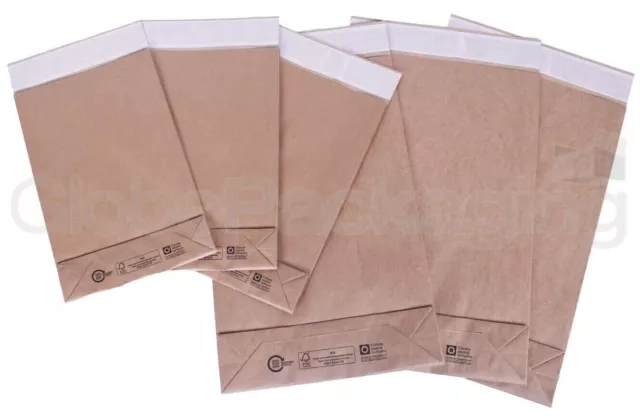 Strong Brown Kraft Paper Mailing Bags Peel And Seal Mailers  *100% Recyclable*