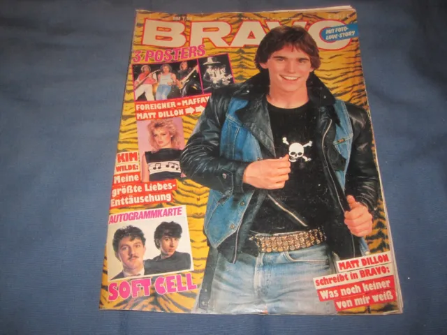 Bravo 11.2.1982 7/82 mit Matt Dillon Poster Heft komplett