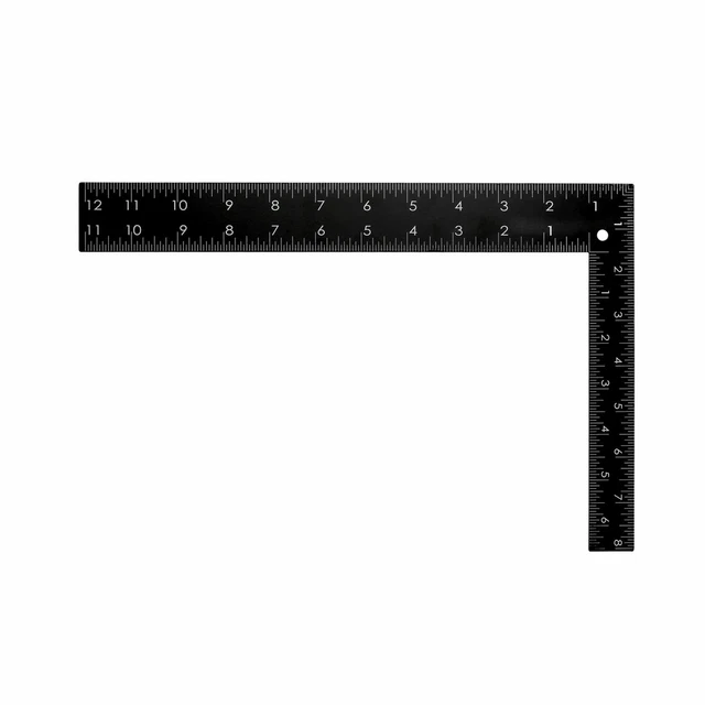 Angle Ruler 200x300mm 8x12 Inch Metric Double Scale Stainless Steel L Square
