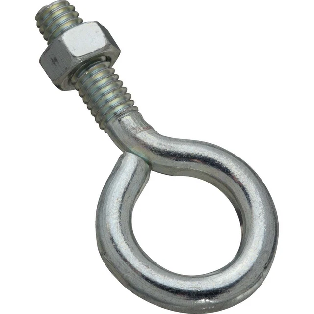 National 5/16 In. x 2-1/2 In. Zinc Eye Bolt with Hex Nut N221150 National