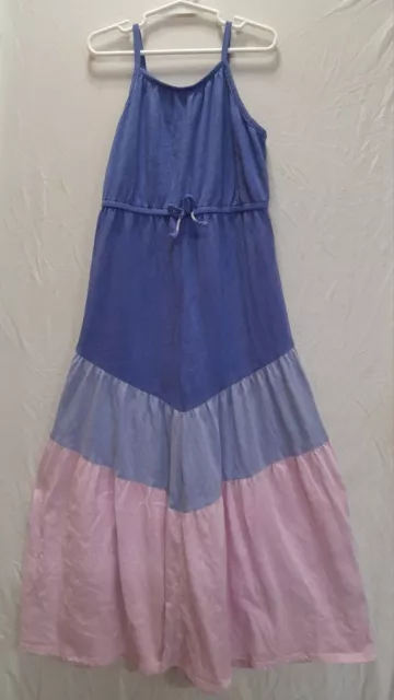 Girl's Cat & Jack Dress Size M 7/8 Long Maxi Purple & Pink