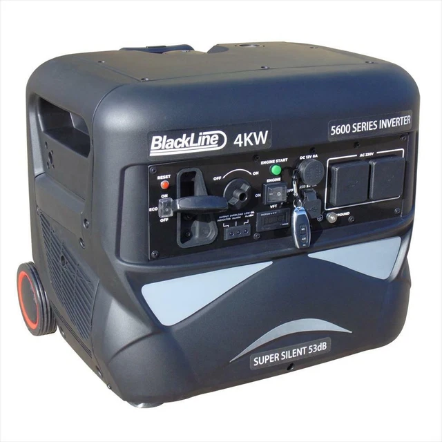 BLACKLINE POWER 5600E 4kw Inverter Petrol Generator Electric Start ...