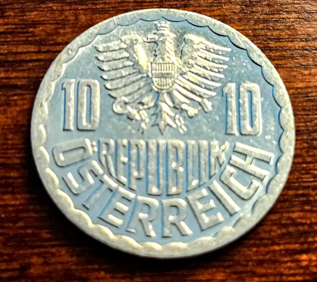 1987 Austria 10 Groschen Coin KM#2878 Ungraded 8626