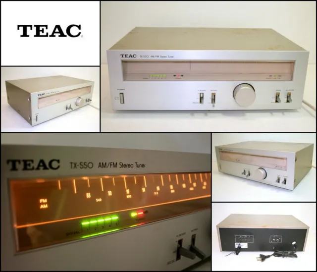 Vintage TEAC TX-550 AM/FM Stereo Analogue Tuner (Made in Japan)