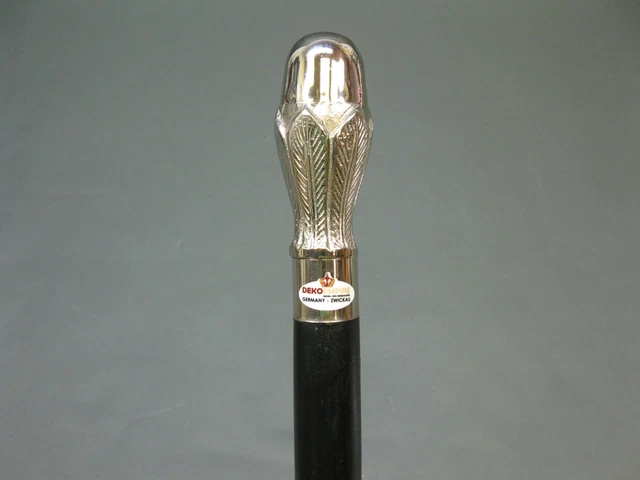 Bois Canne à Marche de Pilgerstock Stock Argent Noir 94 CM Walking Bâton