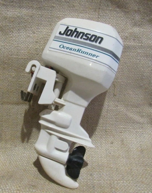 Vintage Johnson Ocean Runner Toy Boat Mini Battery Outboard Plastic Engine motor Vintage Johnson Ocean Runner Toy Boat Mini Battery Outboard Plastic Engine motor