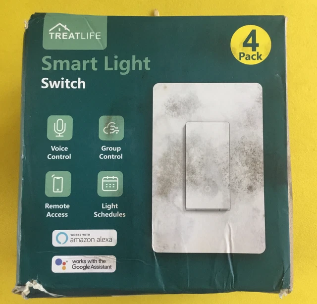 Treatlife-Smart Light Switch-4 Pack Voice,Group Control,Remote Access Light Sche