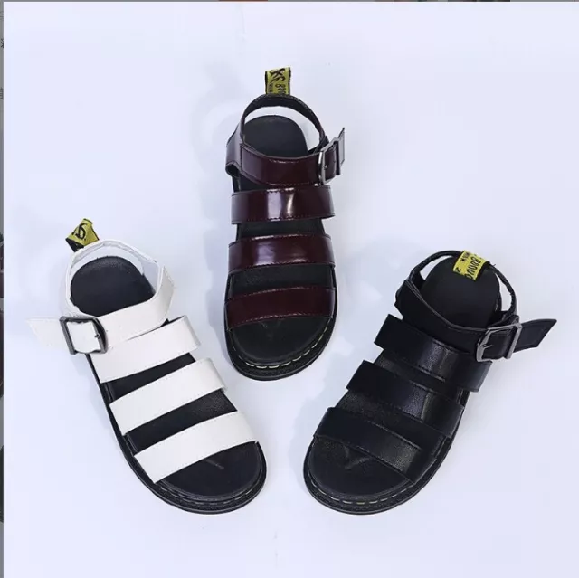 Womens Chunky Sandals Thick Sole Strappy Block Flatforms Shoes New Size Summer