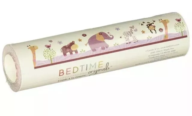 Lambs & Ivy Bedtime Originals Wallpaper Border Lil Friends Elephant Zebra Monkey