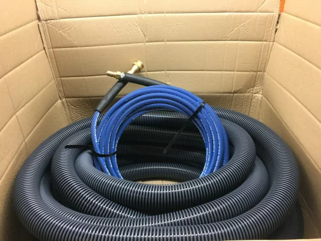 CARPET CLEANING MACHINE HOSES 7.5 MTR. SOLUTION & VACUUM Suction Pipe BLUE