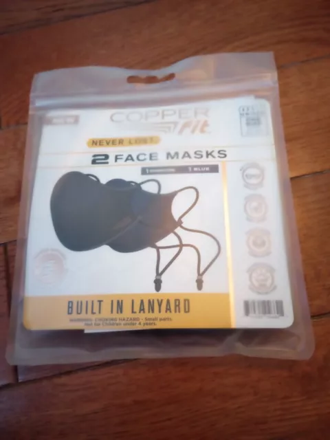 Copper Fit Face Mask, 2, New