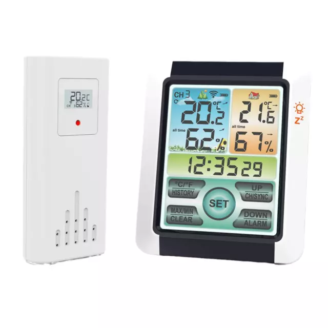 Digital Weather Station Receiver Wireless Hygrometer R7 Outdoor Forecast N0K2 3