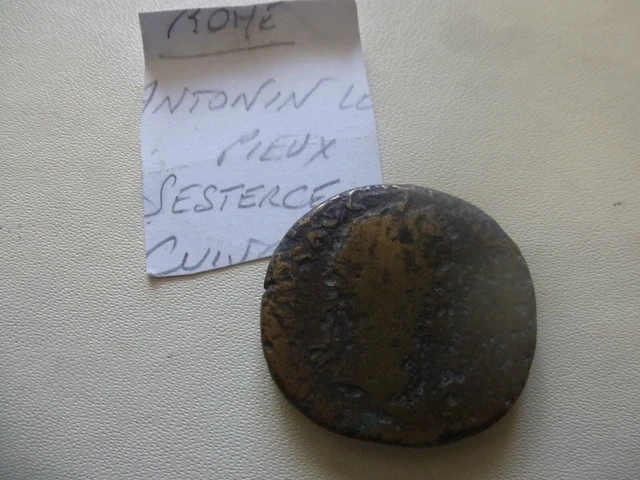 monnaie romaine sesterce Antonin le pieux  recherchée 