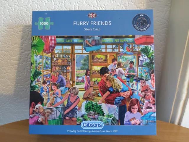 1000 Piece Jigsaw Puzzle  By Gibsons  Furry Friends  Brand New Unopened