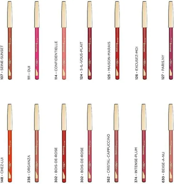 L'OREAL Color Riche Lip Liner  - CHOOSE SHADE - NEW Sealed