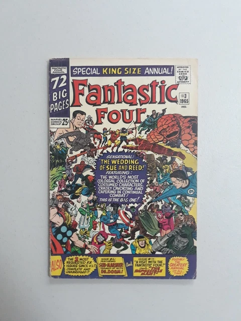Fantastic Four Annual 3 Marvel Comics Silver Age 1965