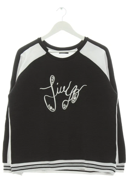 Felpa Liu Jo donna taglia DE 40 bianco e nero look casual