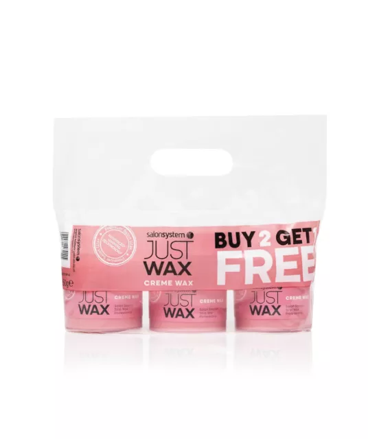 Salon System Just Wax Pink Crème Wax Value Pack (3 For 2)