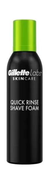 Espuma de afeitado de enjuague rápido Gillette Labs 240 ml vitamina B3 + cuidado de la piel de algas marinas