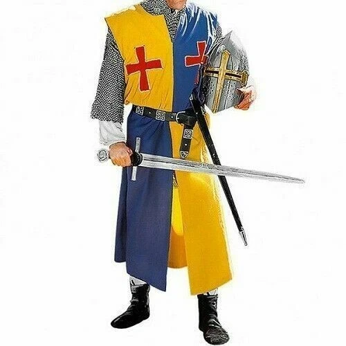 Medieval Tunic Surcoat Sleeveless Costume Renaissance Cosplay LARP SCA