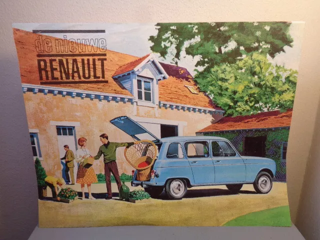 Vintage Renault 4 Sales Brochure Mint Condition