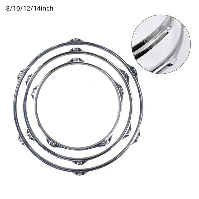 Convenient Drum Hoop Protector for 8 10 12 14 Inch Snare Drums Zinc Alloy Rim