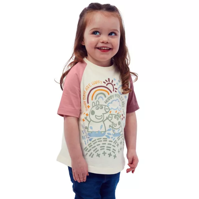 Peppa Pig T-Shirt Kids Girls 18 24 Months 2 3 4 5 6 7 8 Years Top Tee Daywear