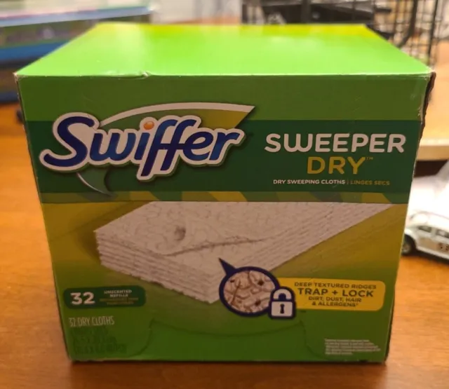 Swiffer Sweeper Dry Sweeping Pads floor Mopping Refills Unscented 32ct (p2)