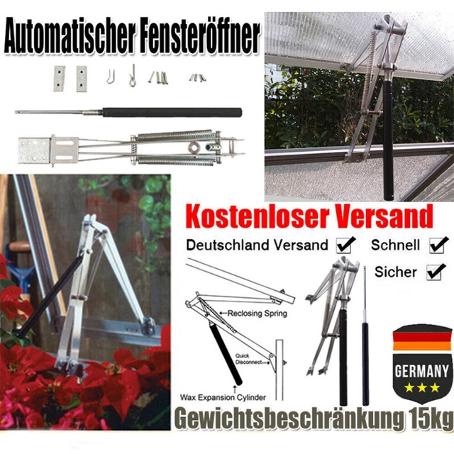 Grendly Automatischer Fensteröffner Für Gewächshaus - Temperaturempfindlich Ohne Strom