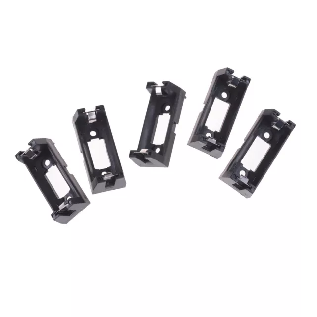 5x PCB Plug-in Type CR123A Lithium Battery Holder Socket Black New Arrival D_js